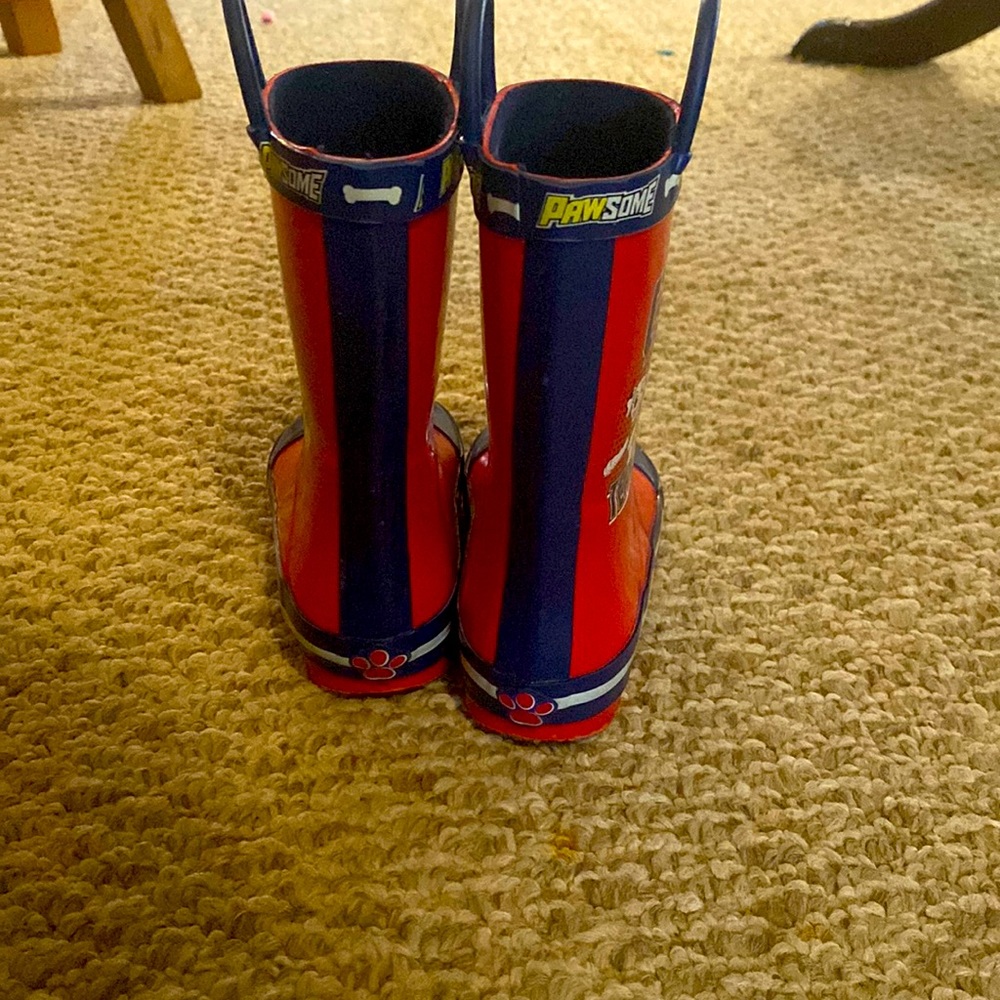 Paw patrol rain boots.